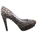 Zapatos de plataforma con estampado de leopardo - Sergio Rossi