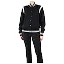 Black embroidered wool bomber jacket - size S - Givenchy