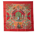 Pañuelo de seda Hermes Red Orgauphone et Autres Mecaniques - Hermès