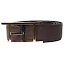 Brown H buckle belt - Hermès