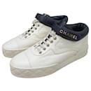Chanel Coco Mark Leather Trainers Sneakers