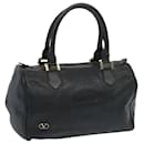 VALENTINO Hand Bag Leather Black Auth bs12115 - Valentino