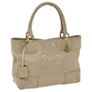 LOEWE Hand Bag Leather Beige Auth hk1095 - Loewe