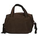 PRADA Hand Bag Nylon Brown Auth bs12121 - Prada