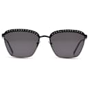 Óculos de sol pretos retangulares para mulheres Alaia AA0039S-00159 - Alaïa