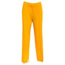 Stella McCartney Pantalon jaune ambre fendu sur le devant - Autre Marque