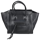 CELINE Smooth Leather Medium Phantom Luggage in Black - Céline