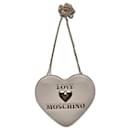 Liebe Moschino beige Herz-förmige Tasche - Love Moschino