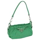 PRADA Shoulder Bag Nylon Green Auth 66427 - Prada