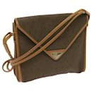 SAINT LAURENT Shoulder Bag Canvas Leather Beige Auth ep3360 - Saint Laurent