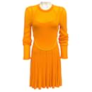 Givenchy Golden Yellow Knit Dress with Slip - Autre Marque
