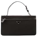 PRADA Handbags Leather Brown Tessuto - Prada