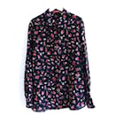 Camisa de seda negra y floral Atuzarra - Altuzarra