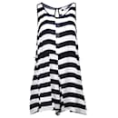 Tommy Hilfiger Womens Mixed Stripe Viscose Playsuit in Blue Viscose