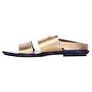 Gold leather sandals - Marni