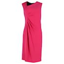 Joseph Ruched Sleeveless Dress in Pink Acetate