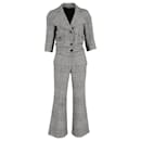 Joseph Houndstooth Check Blazer and Trousers in Multicolor Virgin Wool