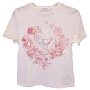 T-shirt Christian Dior Dioramour con stampa D-Royaume d'Amour in cotone Ecru