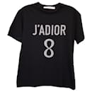 Christian Dior J'Adior 8 Camiseta em algodão preto