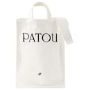 Vertical Shopper Bag - PATOU - Cotton - White - Autre Marque