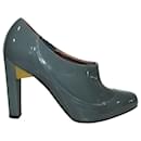 Grey Vegan Patent Leather Heels - Stella Mc Cartney