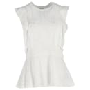 Missoni Sleeveless Blouse in White Cotton 