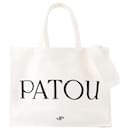 Große Einkaufstasche - PATOU - Baumwolle - Weiß - Autre Marque