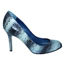 Snakeskin Leather Pumps - Sergio Rossi