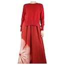 Suéter vermelho com fenda lateral - tamanho UK 10 - Isabel Marant Etoile