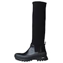 Black neoprene knee-high boots - size EU 38 - Jil Sander