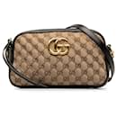 Gucci Brown Small GG Canvas Marmont Matelasse Camera Bag