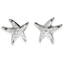 TIFFANY Y COMPAÑIA. Pendientes vintage con forma de estrella de mar y diamantes de Elsa Peretti en platino 0.3 por cierto - Tiffany & Co