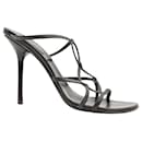 Schwarze Riemchensandalen mit Stilettoabsatz - Gucci