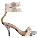 Crocodile Embossed Straps Sandals - Givenchy