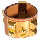 Bracelet Hermès Collier De Chien en Plaqué Or