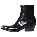 Black steel toe cap ankle boots - size EU 38 (Uk 5) - Calvin Klein