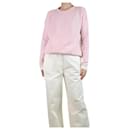 Pink two-tone wool jumper - size S - Autre Marque