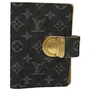 Agenda de mezclilla con monograma LOUIS VUITTON PM Agenda diaria Negro R20010 Bases de autenticación de LV9738 - Louis Vuitton