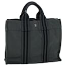 HERMES Fourre Tout PM Tote Bag Canvas Gray Auth bs9065 - Hermès