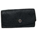 LOUIS VUITTON Monogram Mahina Multi Cles 4 Key Case Black M64054 LV Auth ep2771 - Louis Vuitton