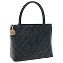CHANEL Tote Bag Caviar Skin Standard Black CC Auth 62895S - Chanel