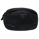 PRADA Pouch Leather Black Auth bs12100 - Prada