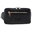 GUCCI GG Canvas Sherry Line Waist Bag PVC Black Red Navy 474293 Auth ep1084 - Gucci