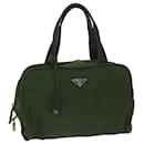 PRADA Hand Bag Nylon Khaki Auth 63973 - Prada