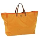 GUCCI GG Canvas Tote Bag Orange 286198 Auth yk10117 - Gucci