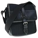 BURBERRY Shoulder Bag Canvas Leather Black Auth ep2582 - Burberry
