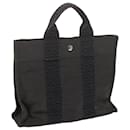 HERMES Her Line PM Tote Bag Canvas Gray Auth bs10801 - Hermès