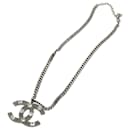CHANEL Kette Halskette Silber CC Auth bs12166 - Chanel