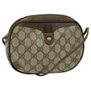 GUCCI GG Supreme Web Sherry Line Shoulder Bag PVC Beige 156 02 066 Auth yk10732 - Gucci