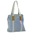 Bolsa Tote PRADA Nylon Azul Claro Auth 64480 - Prada